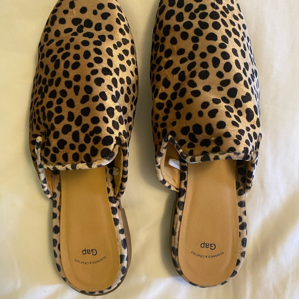 Gap Leopard Mules